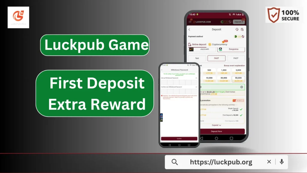 luckpub deposit and withdraw