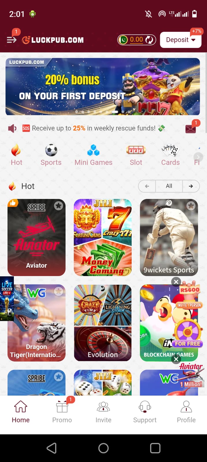games luckpub